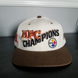Vintage Steelers AFC Champions Snap Back Cap